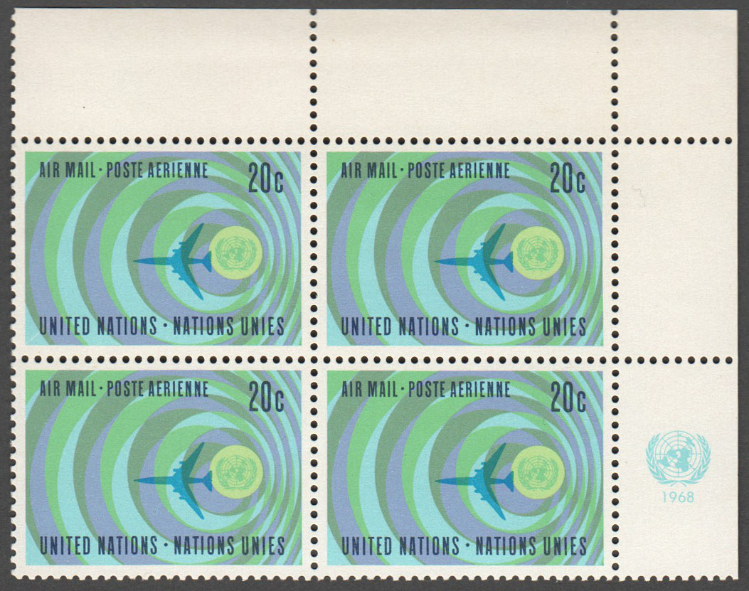 United Nations New York Scott C13 Mint (A4-7) - Click Image to Close